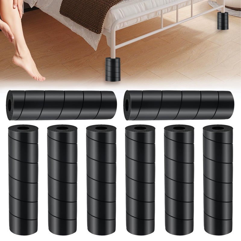 Jayen 8 Pcs Bed Frame Toe Protectors, Non-Adhesive Bed Frame Leg Covers for Toe Savers, Toe Cushion for Any Furniture Leg - Prevents Toe Injuries from Hitting Hard Furniture Legs - Image 1